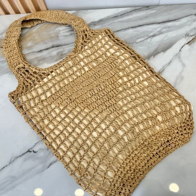 Hollowout Luxury Beach Bag Designer Large Woven Tote Beach Bags Hollow Out Knitting Shopping Handbag Knitted Woman Luxurys Handbags Brand Holiday Casual Totes Bags From 10 38 DHgate