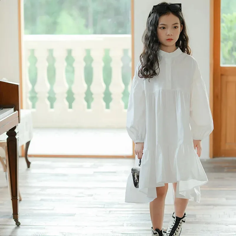 Teen Girls Shirt Dress Korean Style Long Puff Sleeves Knee Length O-neck V-Neck 10-16Y from Dhgate Girl's Dresses - price 32.78 Teen Girls Shirt Dress Korean Style Long Puff Sleeves Knee Length O-neck V-Neck 10-16Y from Dhgate Girl's Dresses - price 32.78