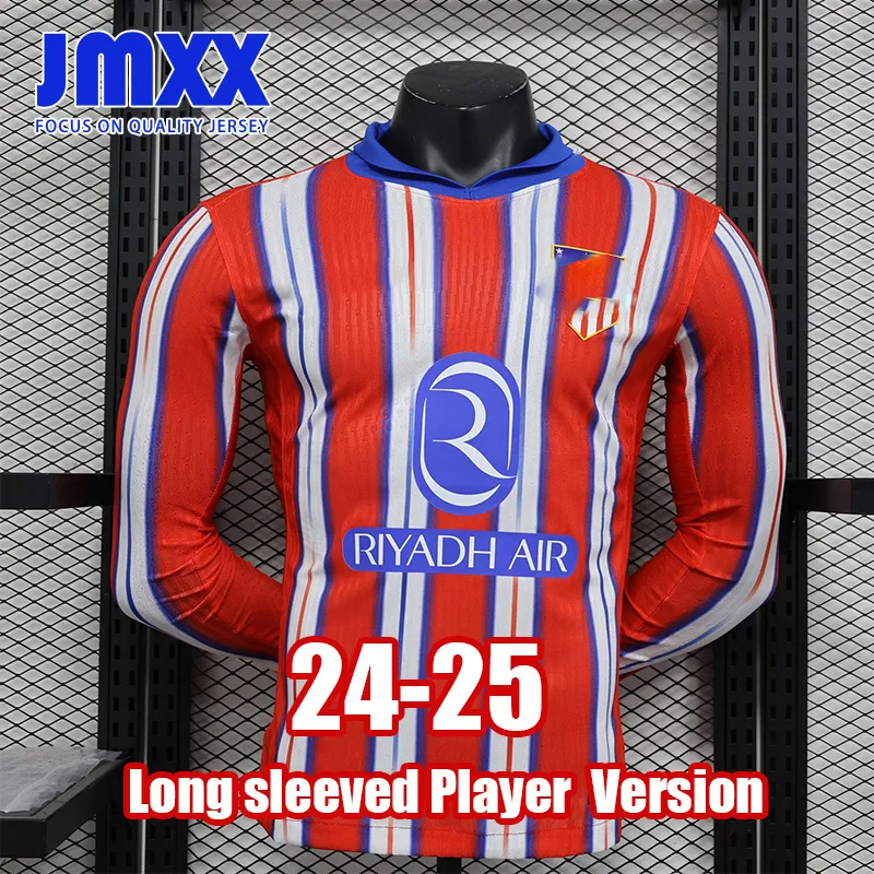 2024-2025 Atletico Madrid Mens Home/Away Soccer Jersey, Breathable