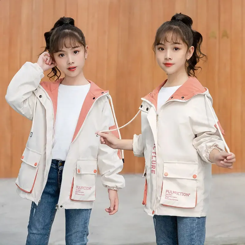 DHgate.com:Girls Autumn Spring Hooded Windbreaker Jacket DHgate.com:Girls Autumn Spring Hooded Windbreaker Jacket