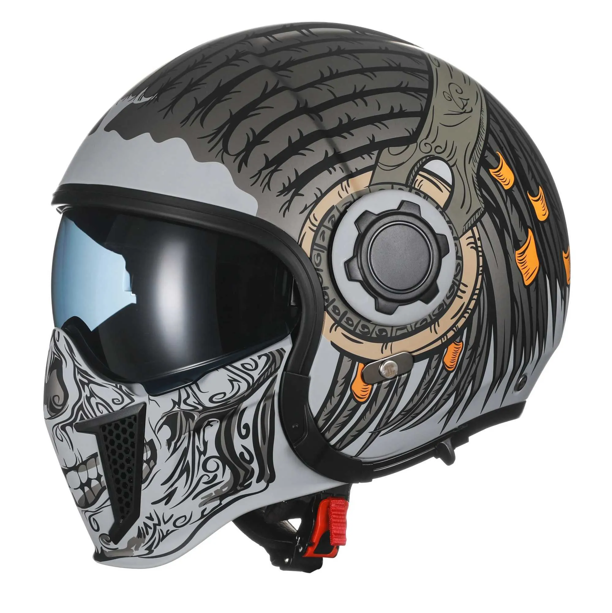 Vcan H128 Union Jack Motorcycle Helmet | Vcan Helmets - Midwest Marketing Limited - View #5