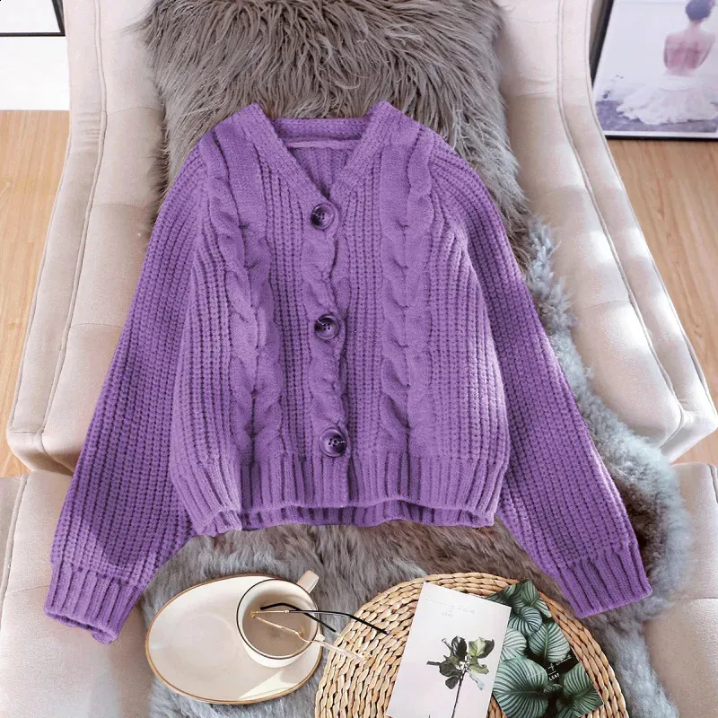 Winter Women's Y2K cardigan Jacket with Twist Top and