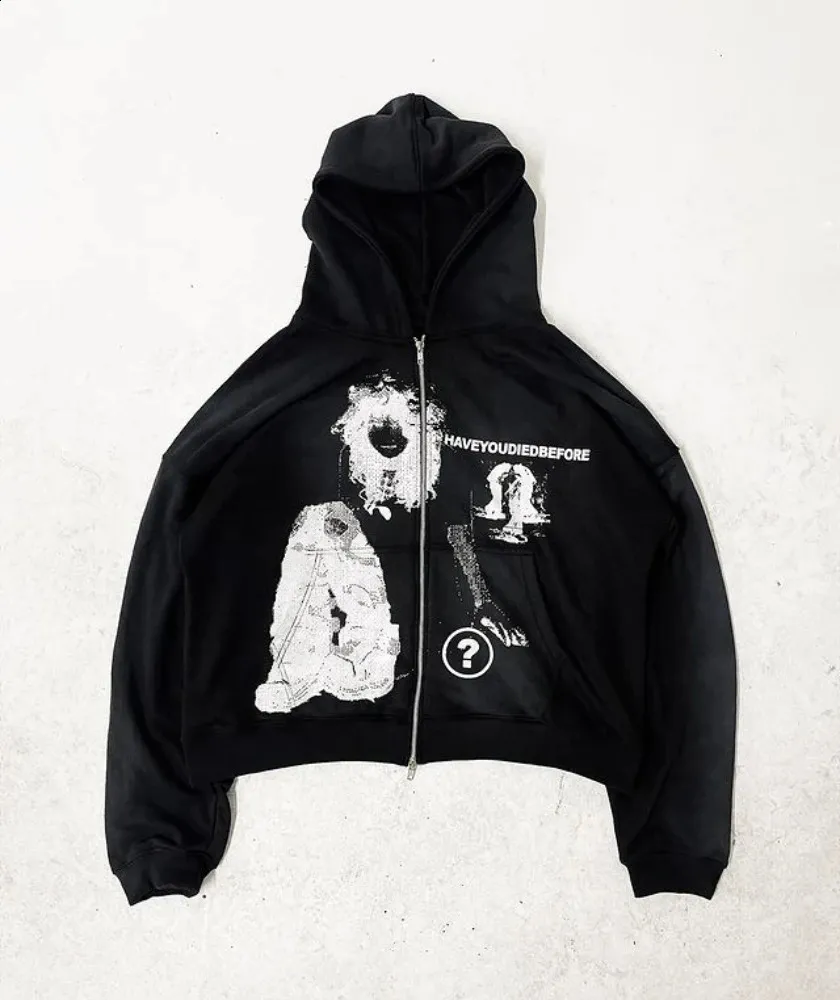 Y2K Harajuku Hoodie: Oversized Streetwear Sweatshirt with