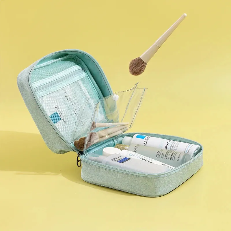 Bolsa De Maquillaje Portátil De Gran Capacidad Almacenamiento De