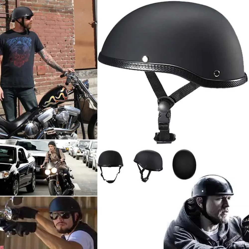 Retro Half Open Face Motorcycle motorcycle half helmets Unisex Safety Protector for Motorbikes MTB Bikes Skateboard and Motorcycles Accessories