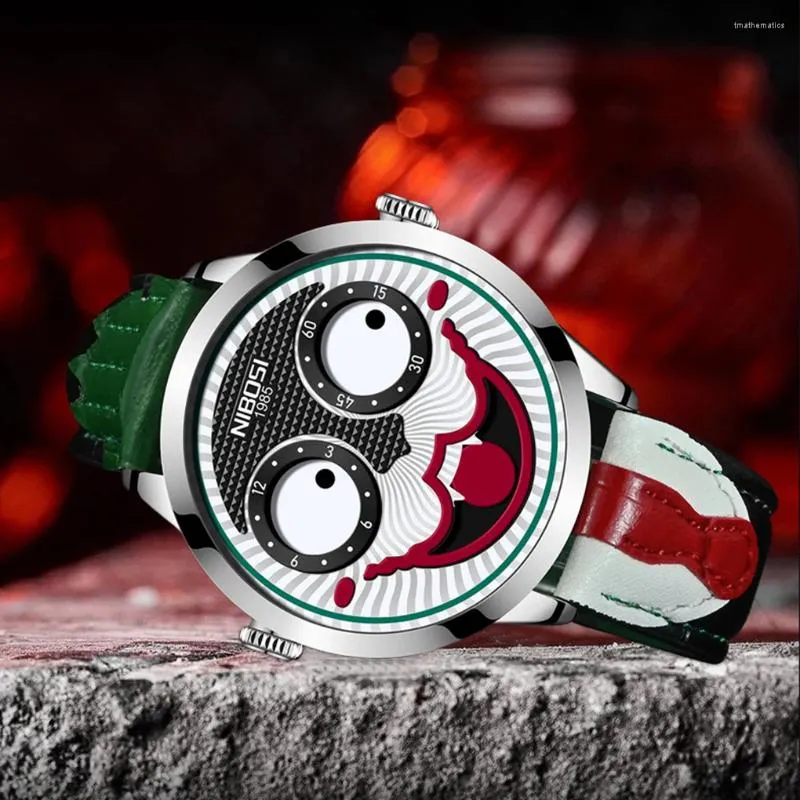 Orologi Da Polso Viso Da Clown Orologio Da Polso Alla Moda E Figo Gli Amanti Joker Quarzo Orologi Da 27 18 DHgate
