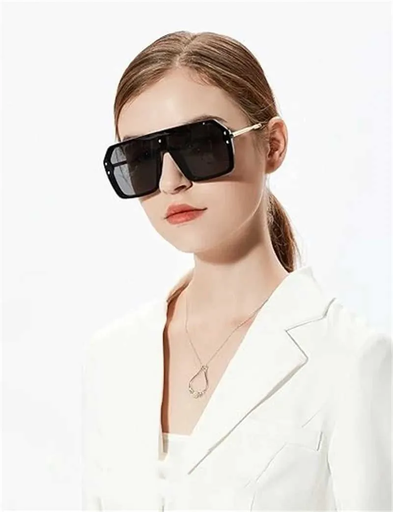 Sunglasses Cool Ku Classic Siamese One Piece Rimless PC Lens  display picture 1