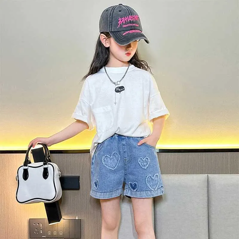 Short En Jean Fin Avec Ruban Pour Fille MATISSE - Bleu clair - Kiabi