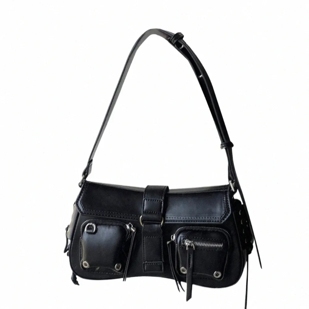 Y2K Retro Hobo Bag for Women - PU Leather Shoulder Bag with