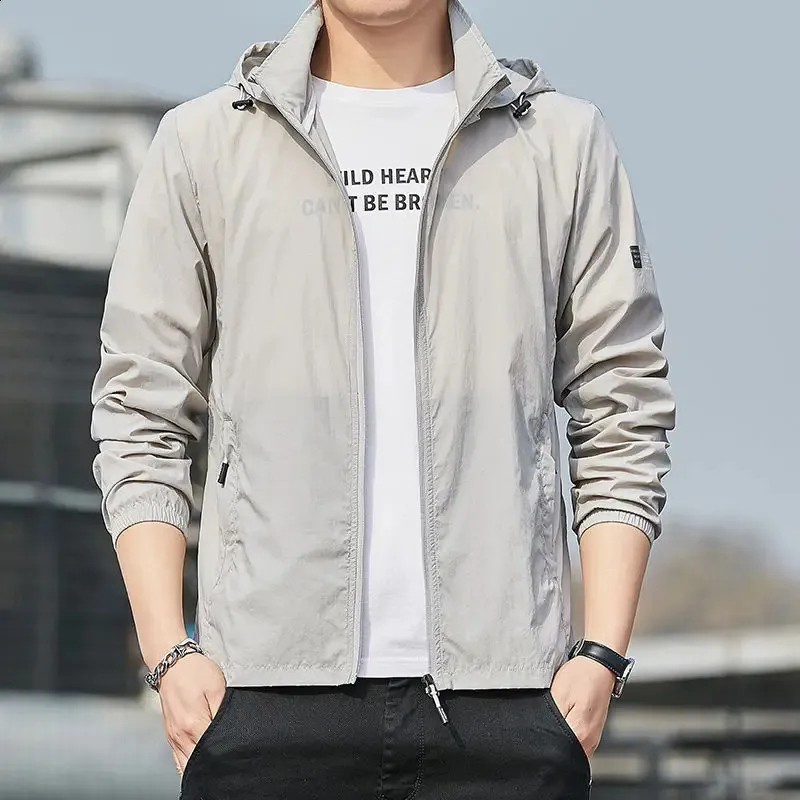 Ultra-Light Mens Casual Windbreaker - Sun Protection