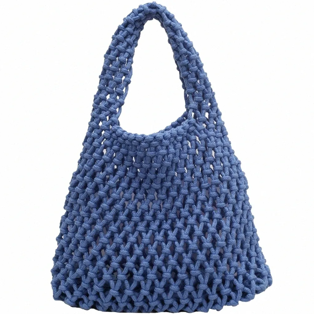 SUMMER LADY BEACH Bags Hollow Hand-Woven Shoulder Bag Fashion for