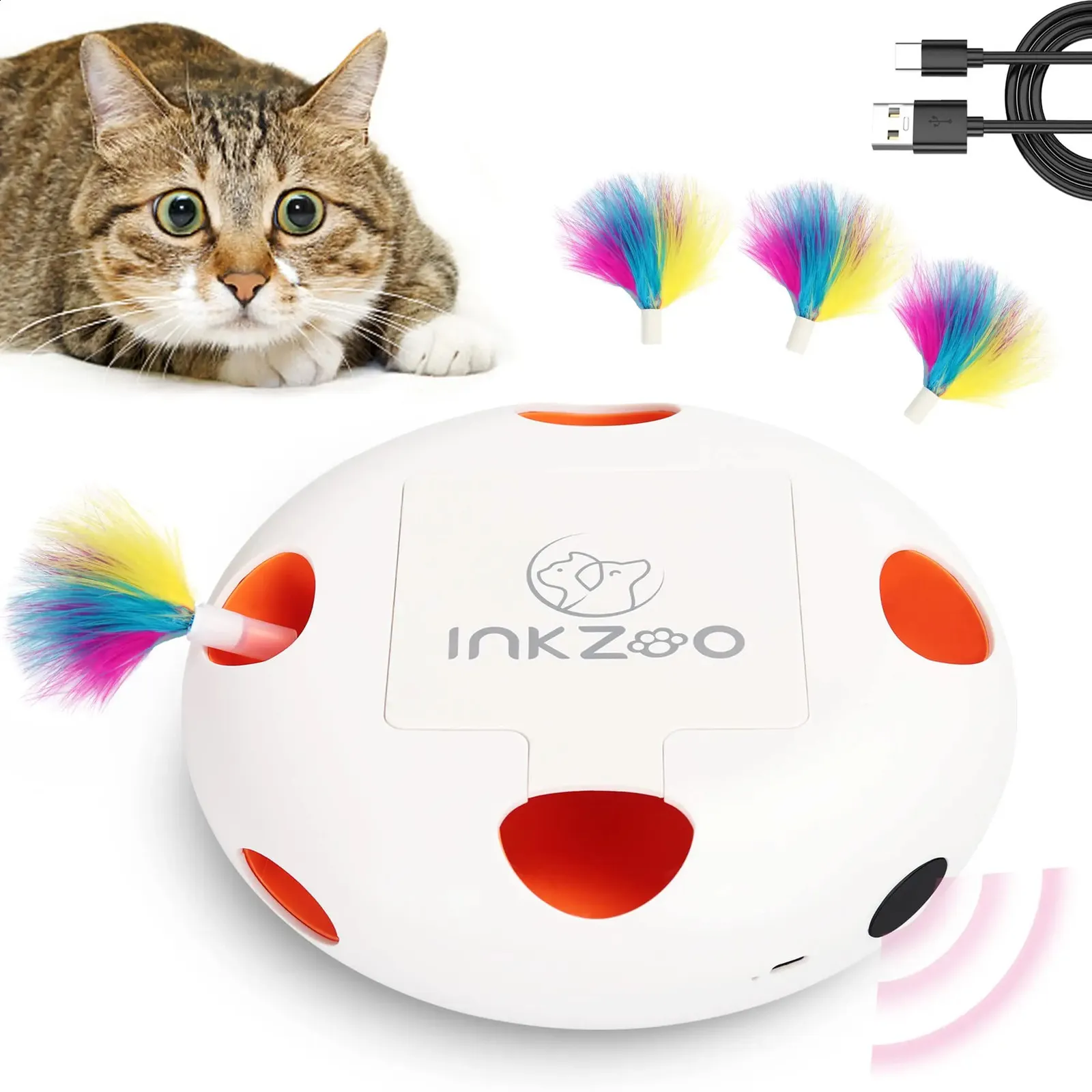 thumbnail image 2 of Cat Game Thinkstar Cat Toys Interactive Whack-A-Mole Solid Wood Toys For Cats Catch Mice Game Pop Up Wooden Toy 2 of 12