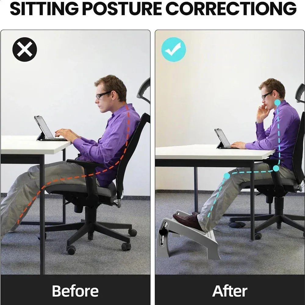 Office Ergonomics Sitting Posture While Working On Computer - Main Image