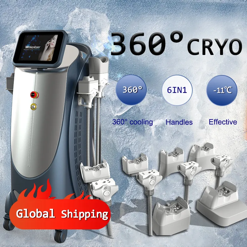 2024 Multifunction 360° CRYO Cryolipolysis Fat Freeze Cryo Weight Loss ...