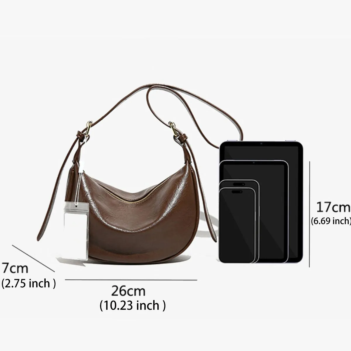 DHgate.com:Vintage Crescent Shoulder Bag: Lightweight PU