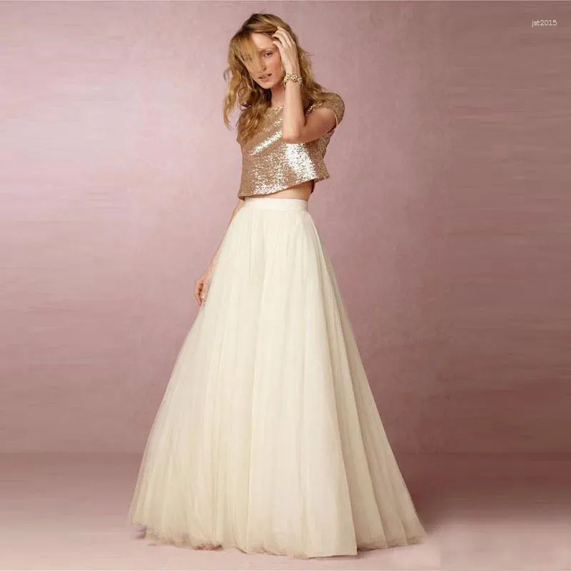 tulle long skirt（ivory） 2 DHgate.com:Flowing Tulle Maxi Skirt for Women, Elegant Ivory