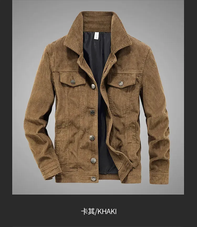 【SUNSEA】16AW CORDUROY JACKET Corduroy Casual Jacket: Lightweight Fall Coats for Men, Plus