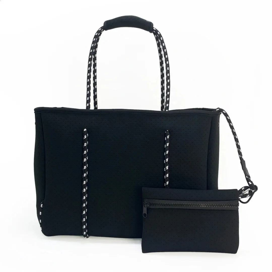 Gym Bag Women Neoprene Tote Bag Purse Handbag Ladies Neoprene Beach Large Hand Bags 240830
