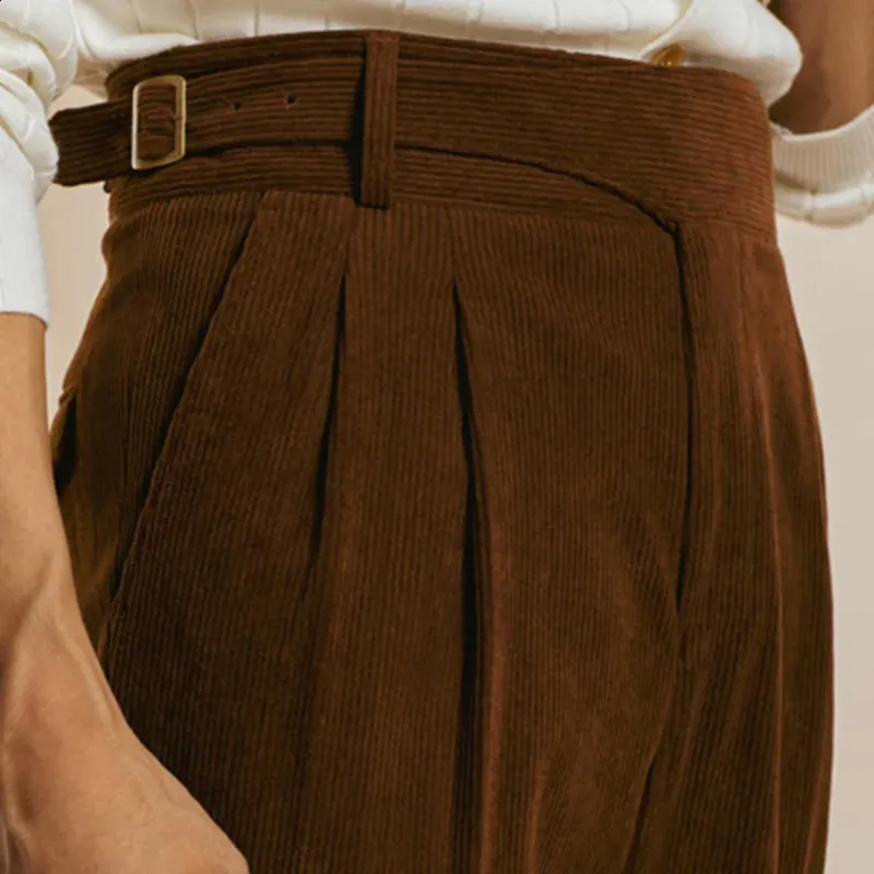 Mens High Waisted Dress Pants Corduroy Trousers:... From Domainstore,  $61.37 | DHgate.Com
