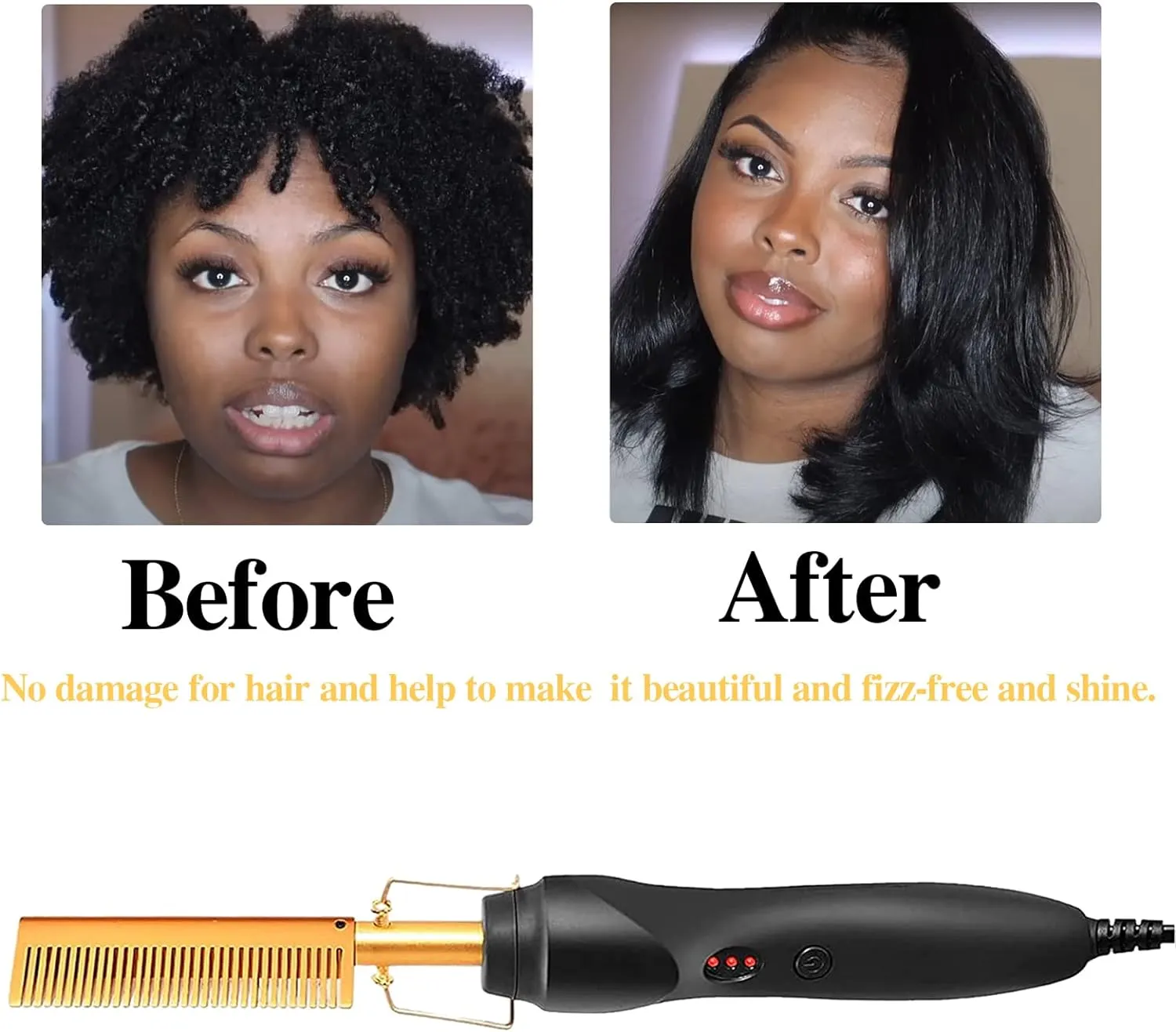 Afro How To Flat Iron Curly Hair Without Damaging It Black How To