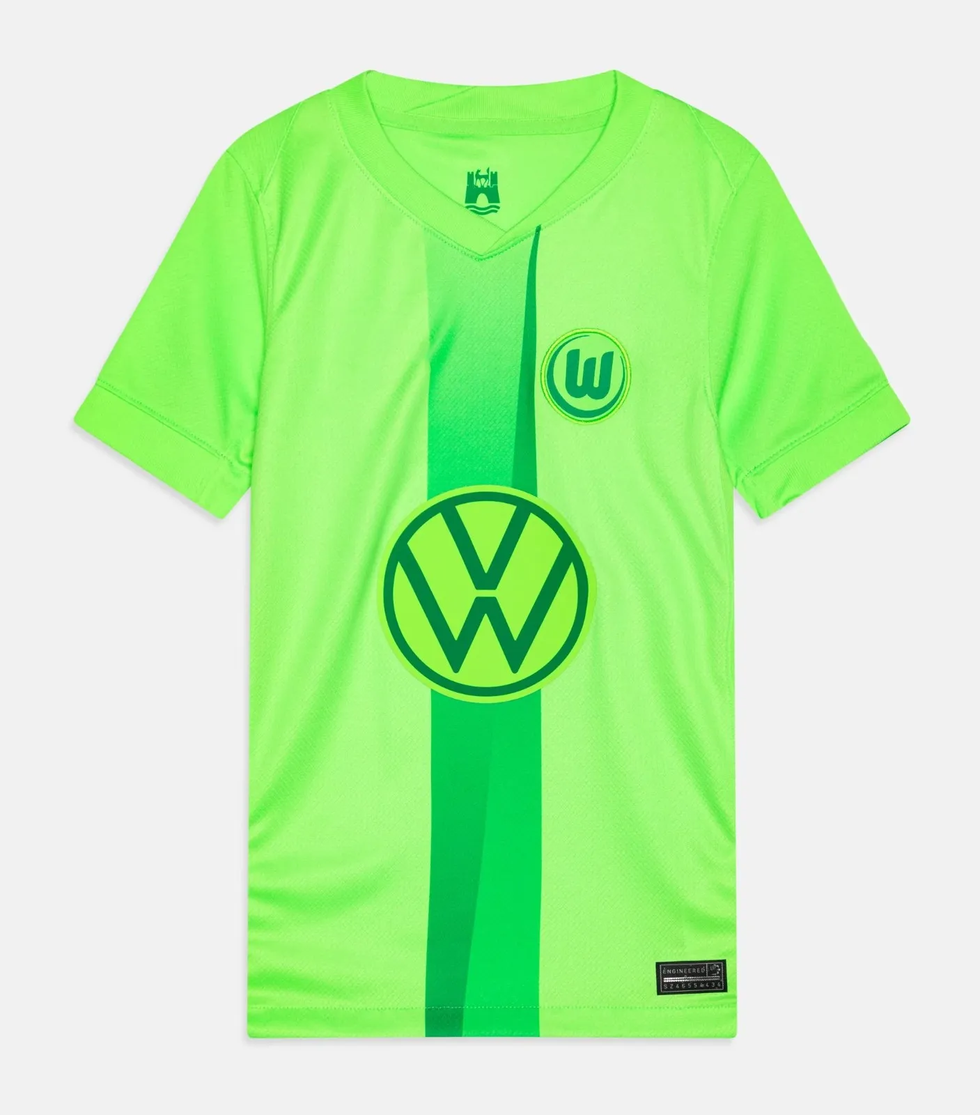 09-10 vintage CL WOLFSBURG HASEBE 13番 2008-09 Wolfsburg Home Shirt #13 - 7/10 - (L.Boys)