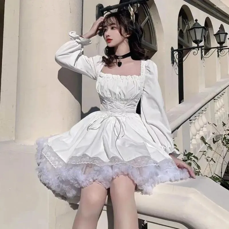 lace high low dress white JANET 2 Piece Wedding Dress main image 0