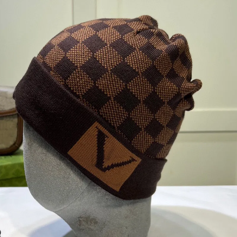 Save Big on Bulk Mens Designer Winter Hats Plaid Beanie Hat, Knitted Winter  Cap: Thermal Skull Cap For Skiing, Travel, And Everyday Warmth (Brown,