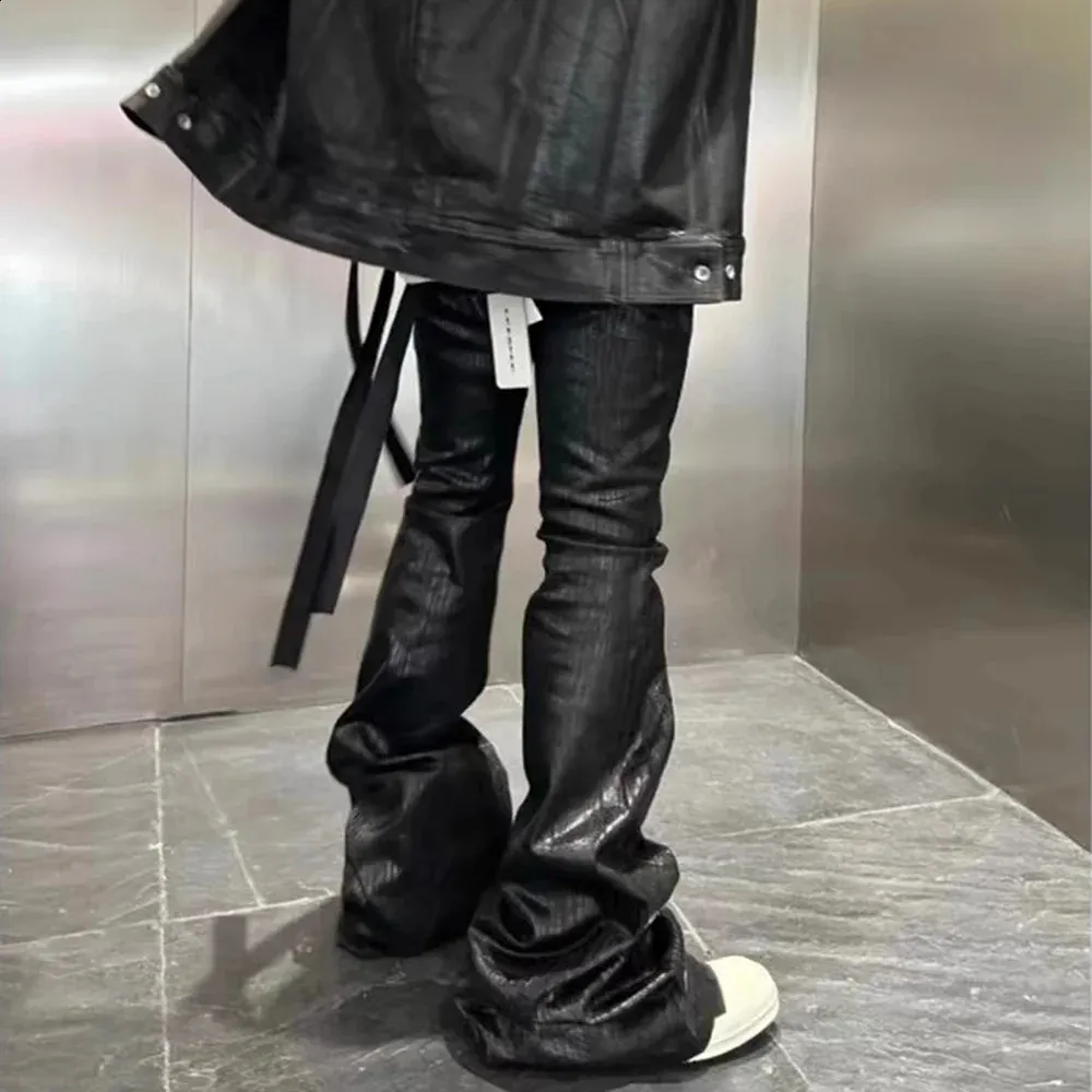 パンツ 00s SHELLAC waxed black flare denim Y2K 00s SHELLAC waxed black flare denim Y2K - メルカリ