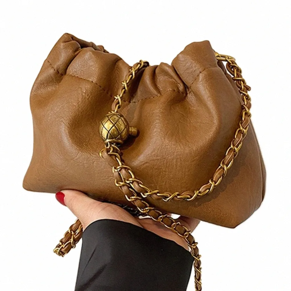 Crossbody Bag For Women Ruched Chain Shoulder Bag Pleated Hobo Handbag 2024 Chic Cloud Tote Purse From Effortlesshobo 11.35 DHgate.Com