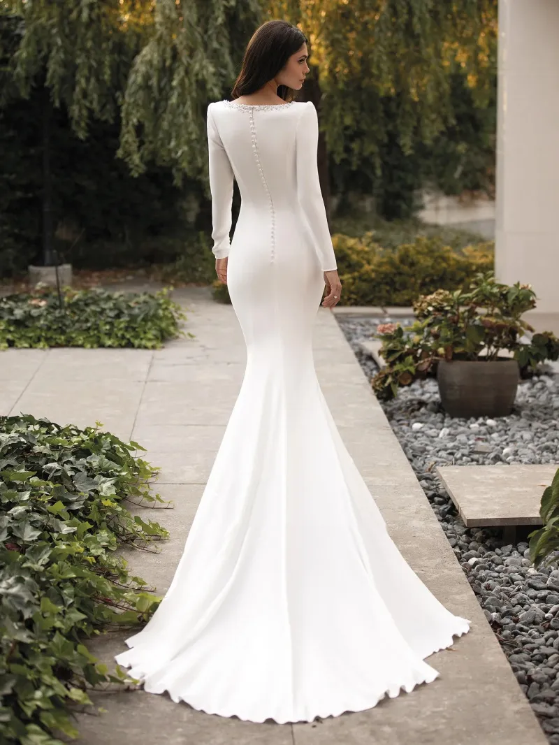 Elegant Mermaid Style Bridal Dresses 2025: Sheer... From  Donnaweddingdress26, $155.78 | DHgate.Com