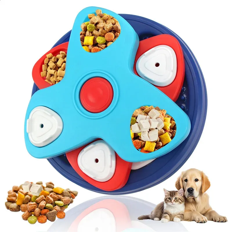 Pofly Slow Feeder Dog Bowl - 10 Inch Puzzle Bowl With Licking Mat & Maze Insert For Dry/Wet Food, Anti-Slip - View #4