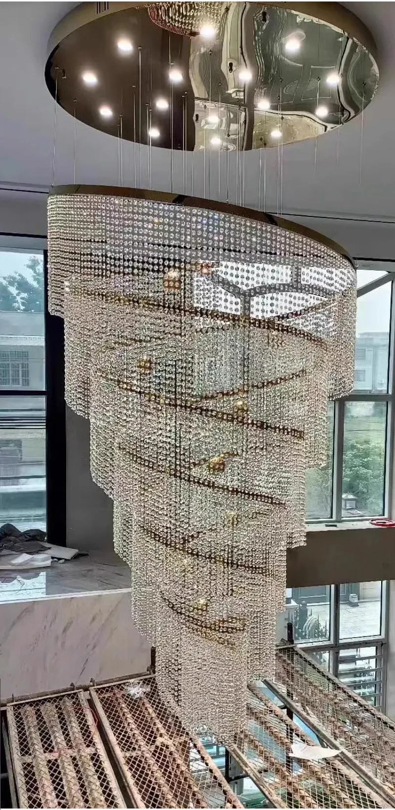Large Spiral Crystal Chandelier Modern LED... From Hongpu, $1,348.75 ...