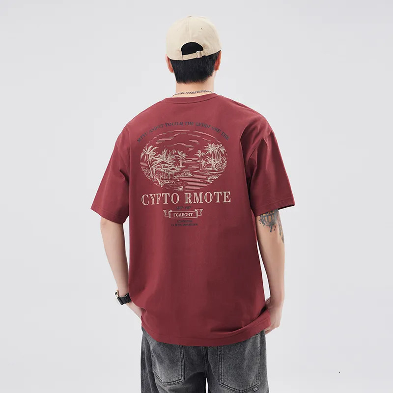 ZVX Heavyweight Cotton T-Shirt For Men - 220GSM, Round Neck, Half Sleeve, Summer Embroidery - View #10