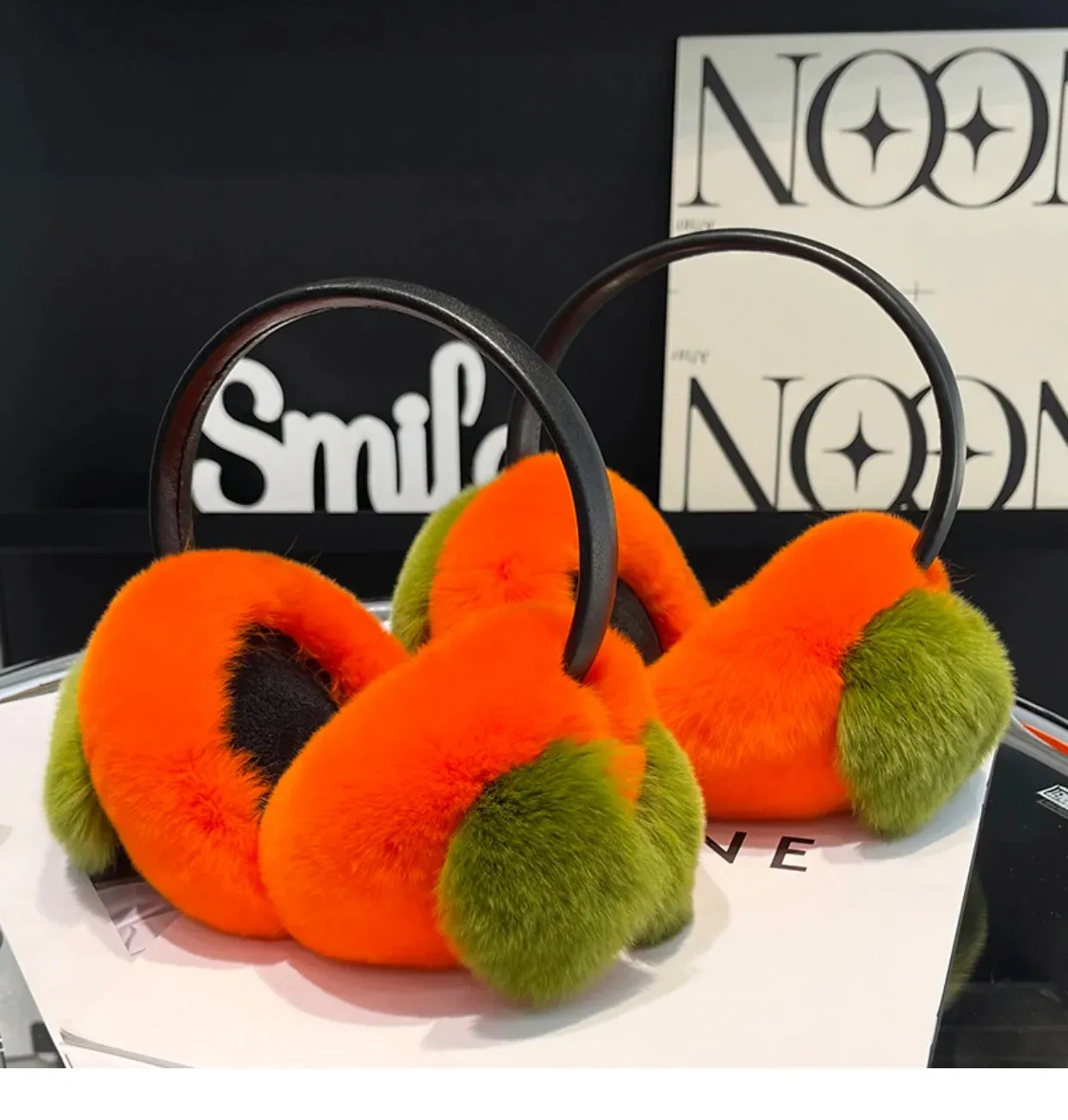 MPPM Real Rex Rabbit Fur Ear Muffs Winter Ear From Hui05