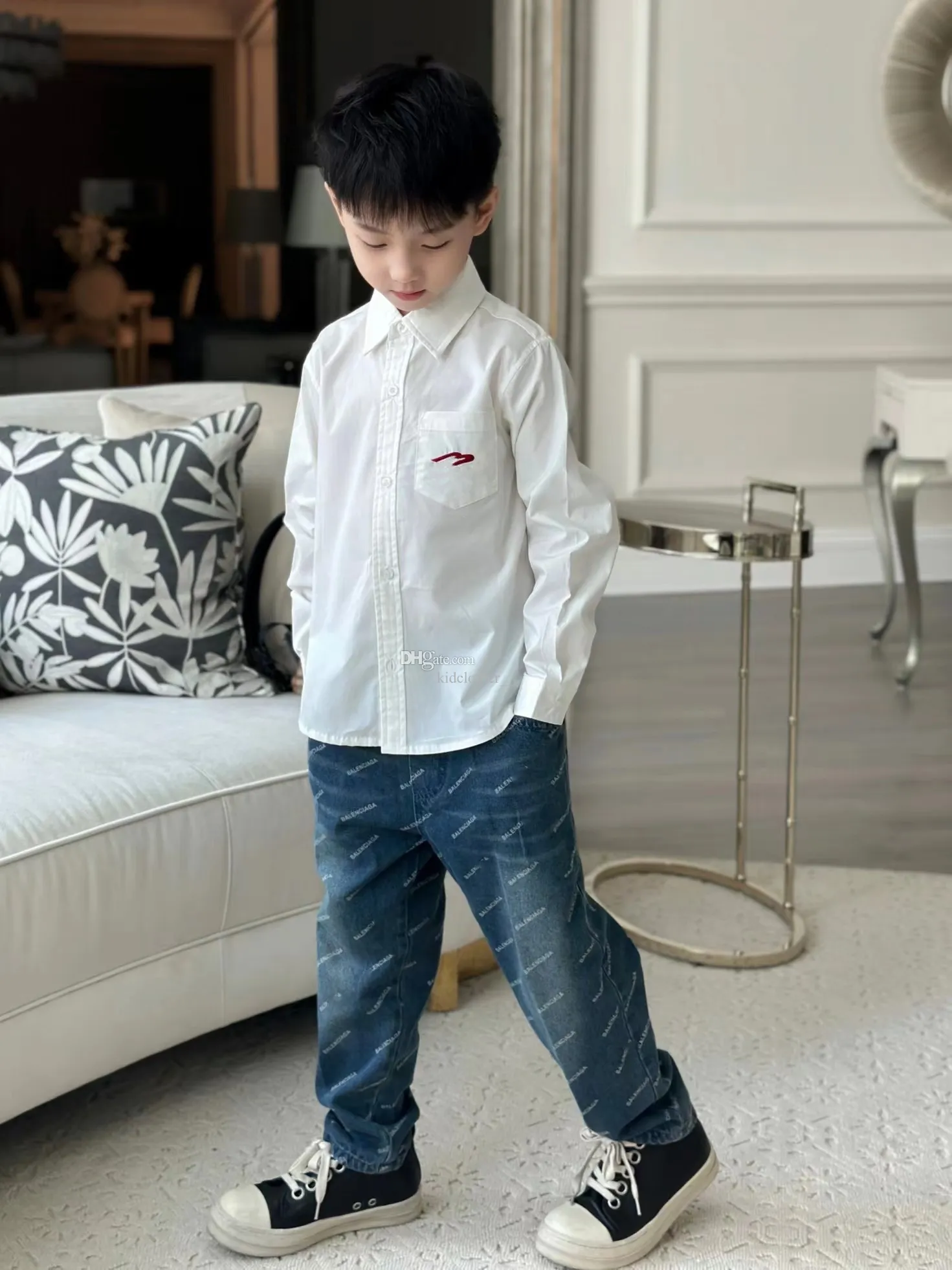 Kids Outfit Sets: Baby Jeans, Collar Shirts, Tracksuits Formal Casual  Wear for Boys Girls, Long Sleeves, Designer Clothes, School Party Ready