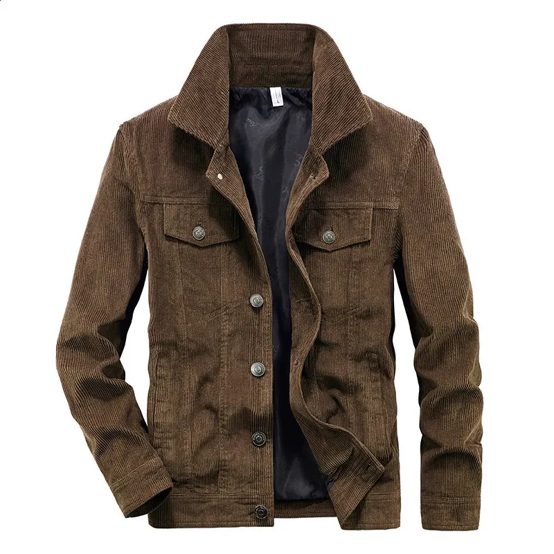 Corduroy Casual Jacket: Lightweight Fall Coats for Men, Plus
