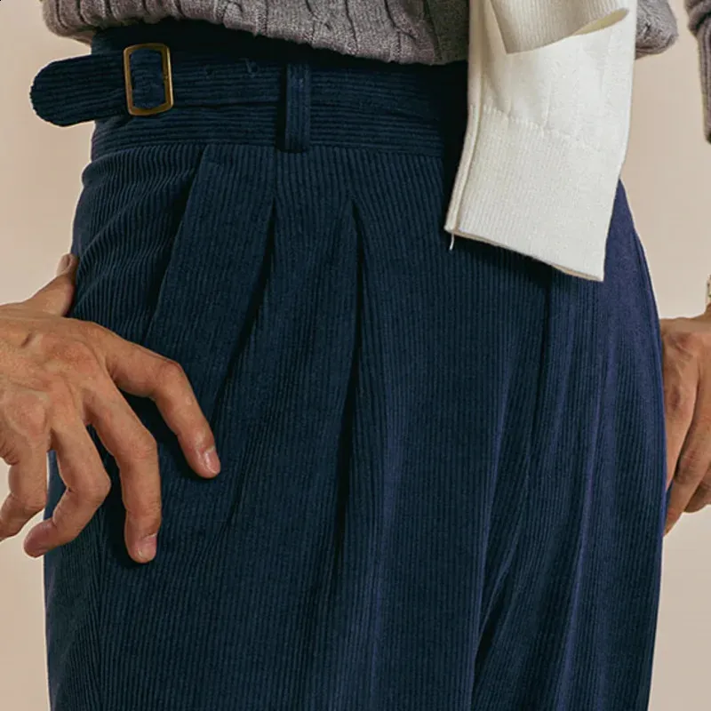 High Waist Corduroy Office pants size for Men - Autumn High Waist Corduroy Office pants size for Men - Autumn