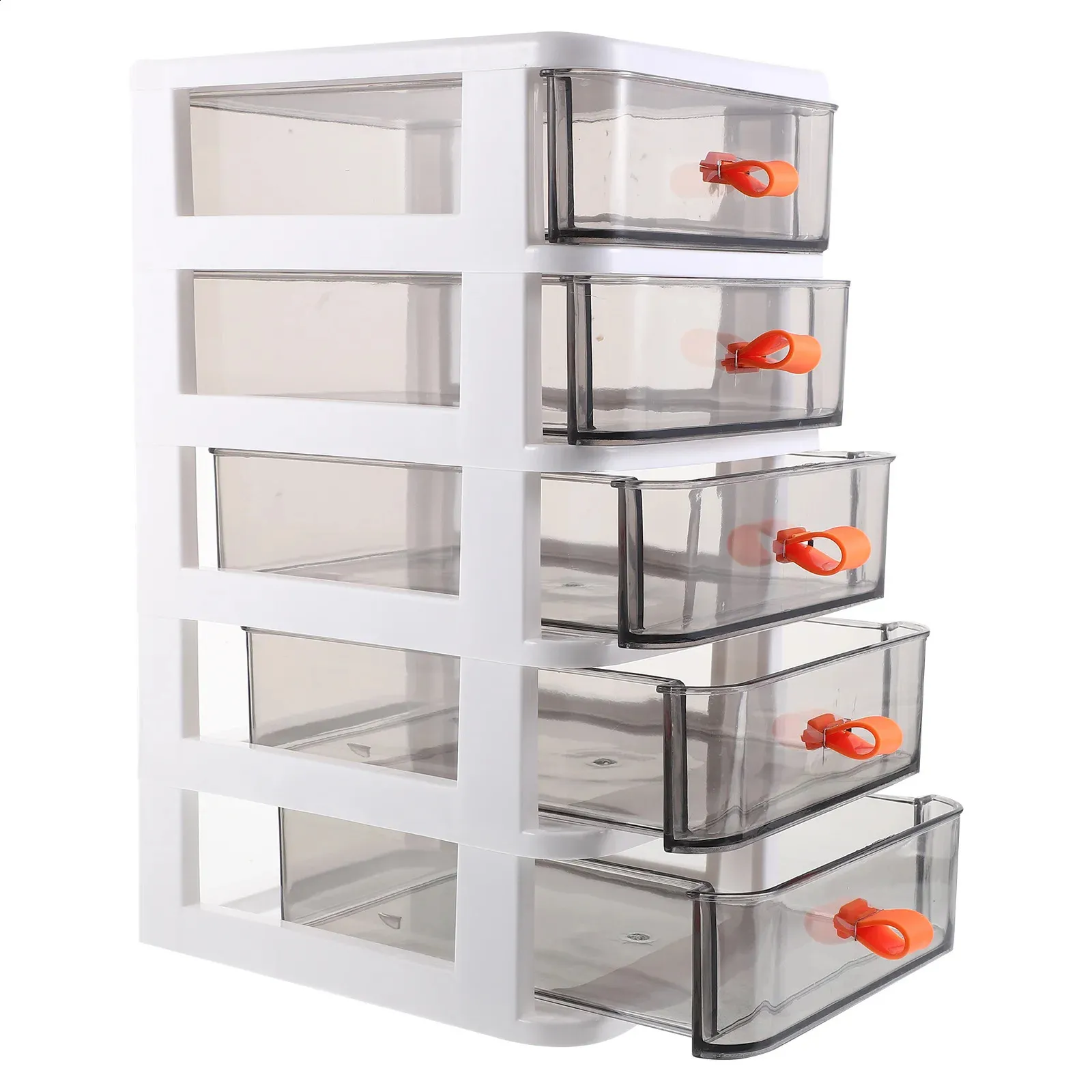 10-Layer Plastic File Cabinet | Lockable Drawer Organizer For Office, Letter Size Files