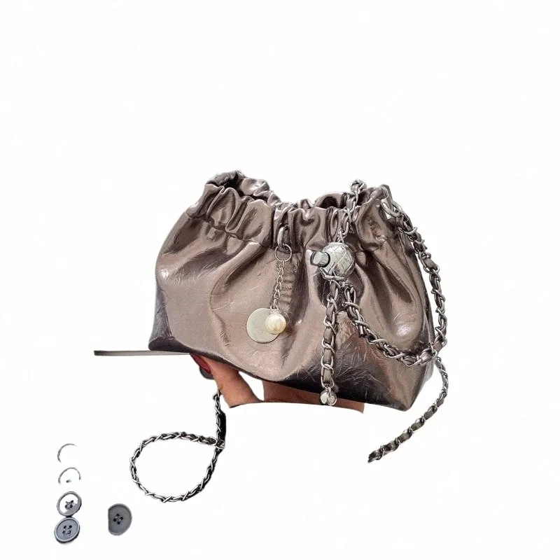 ショルダーバッグ・ポシェット NOT KNOWING SADDLE BELTED MICRO BAG SILVER Bag, Silver Label, Alligator, Saddle Buckle, Repurposed, 1362