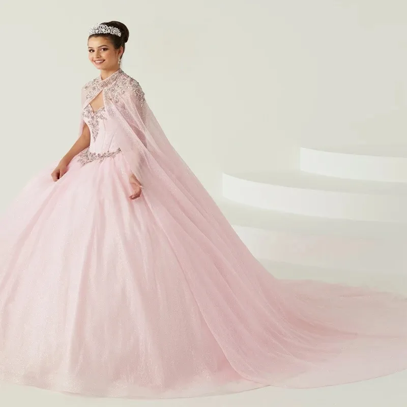 Glamorous Hot Pink Satin 3D Floral Ruffles One-Shoulder Sweet 16 Quinceanera Ball Gown DP7359