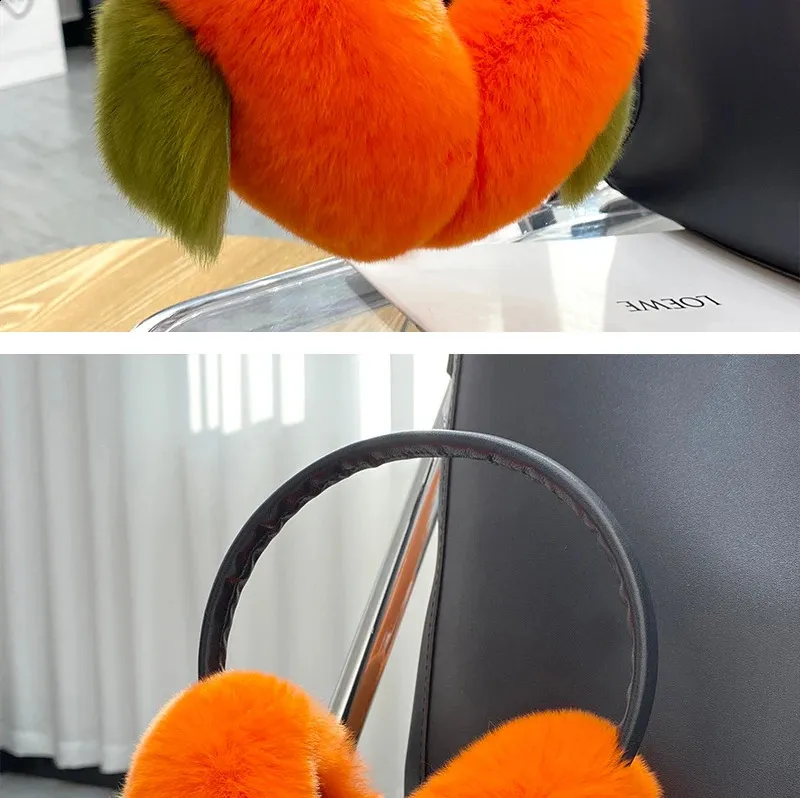 MPPM Real Rex Rabbit Fur Ear Muffs Winter Ear From Hui05