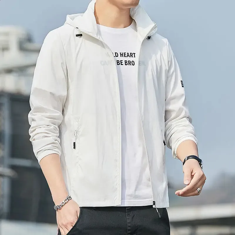 リアル Men's for protection sun jacket Hooded Ultra-Light Clothing