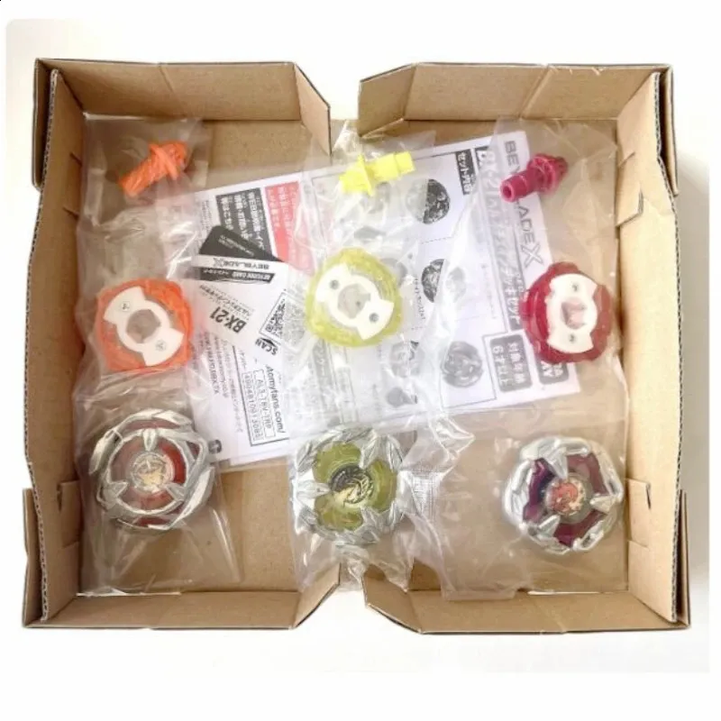 Beyblade X – BX-21 Hellz Chain Deck Set – 3 Toupies Personnalisées – Couleurs Spéciales – Stratégie De Hauteur
