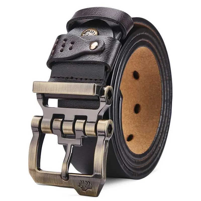 DHgate.com:Genuine Leather Mens Belt, Luxury Vintage Pin