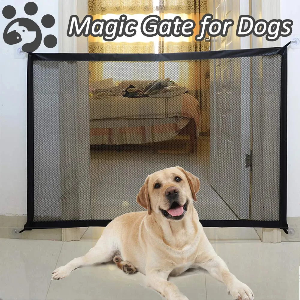 Pet Guard Screen Door Protection Portable Mesh Safety Gate For