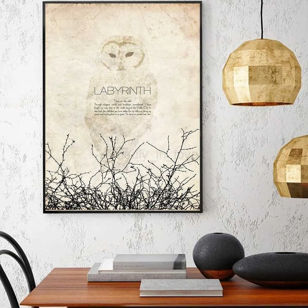 Labyrinth Cult Fantasy Movie Poster Goblin King... From Madly_in_love ...