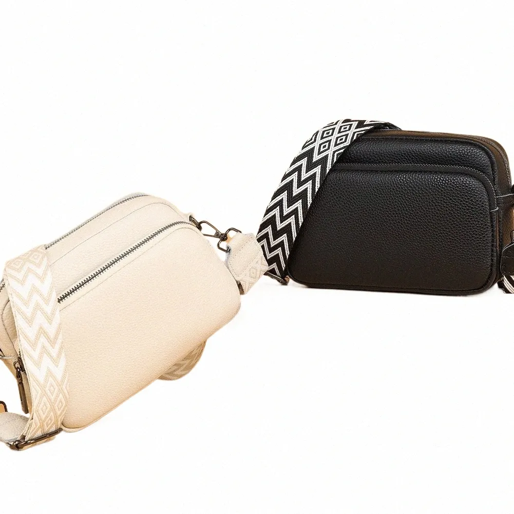 Ensemble de 2 sacs bandoulière en cuir végan pour femme - Sac hobo avec 2 bandoulières interchangeables style guitare, multiples poches, couleur verte