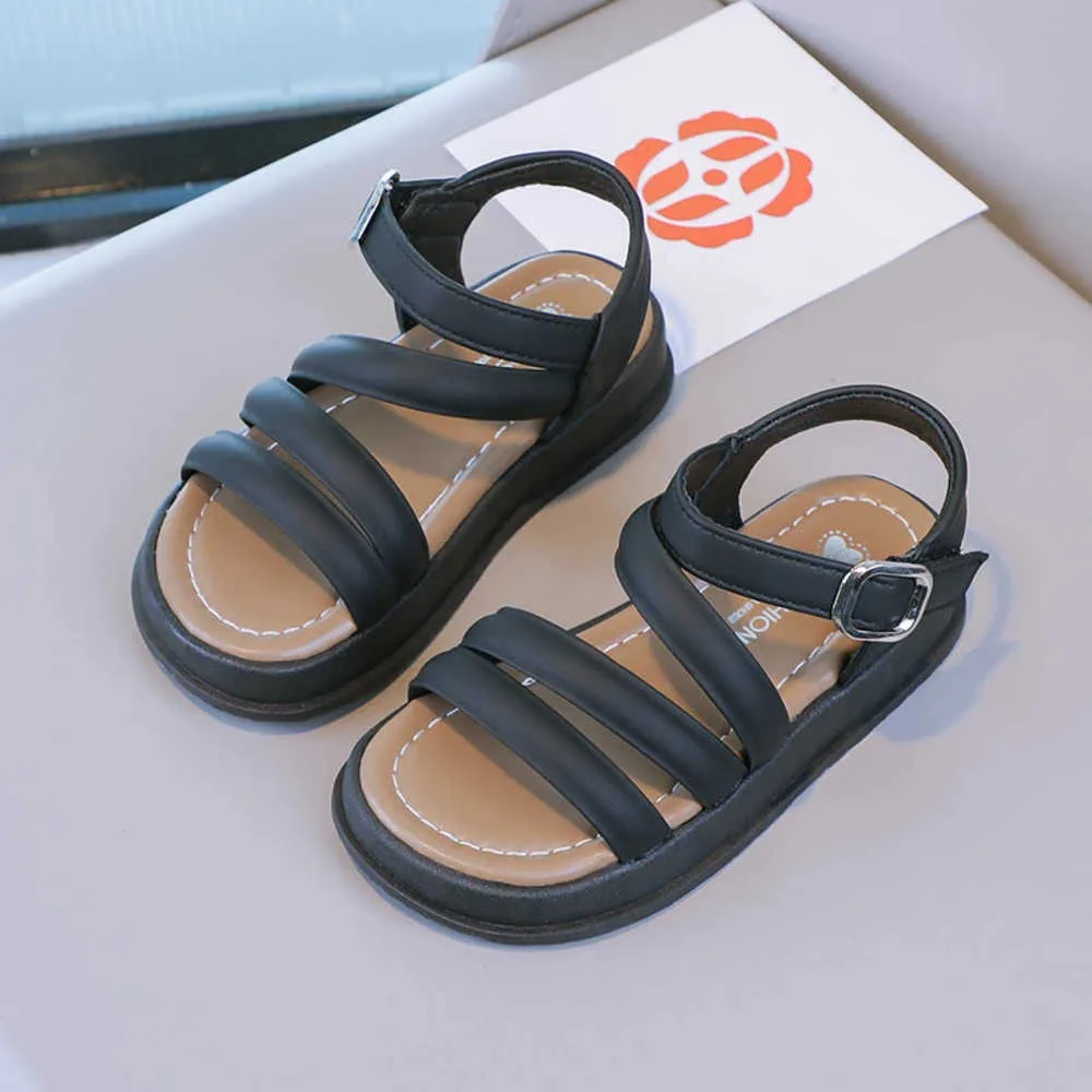 Girls Fashion Sandals: Simple, Non-Slip, Breathable Kids Shoes