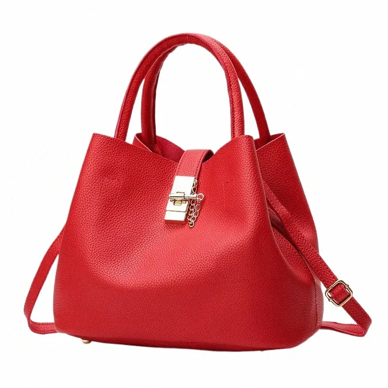 Women's Bucket Bag Stylish PU Leather Tote Shoulder Crossbody Handbag,  Casual Chic Bolsa for Everyday Use