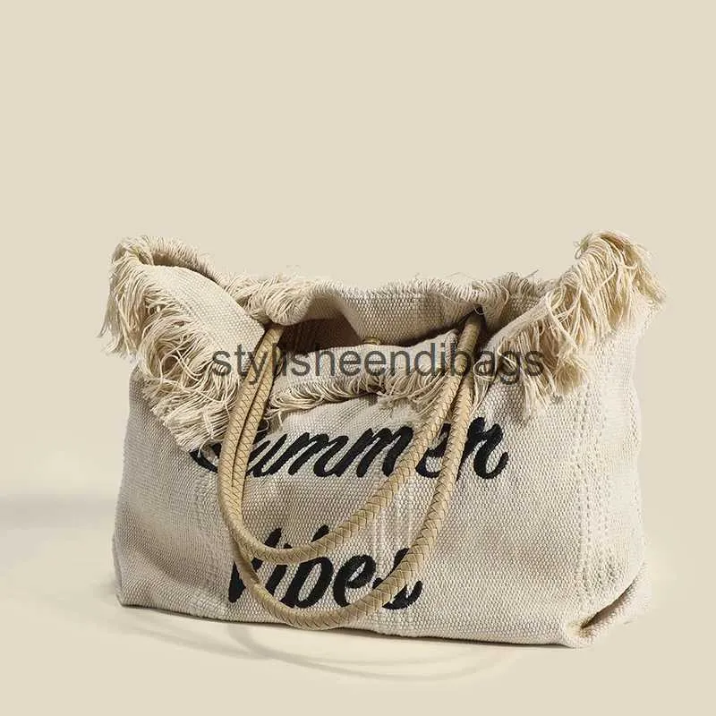 Eco Friendly Designer Canvas Tote Bag for Women Stylish Beach Travel Companion